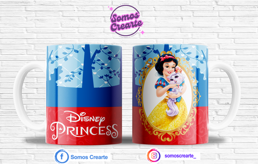 Taza Princesa Disney Blancanieves + Caja Temática · Diseño 125
