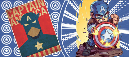 Taza Marvel Capitán America + Caja Temática · Diseño 209
