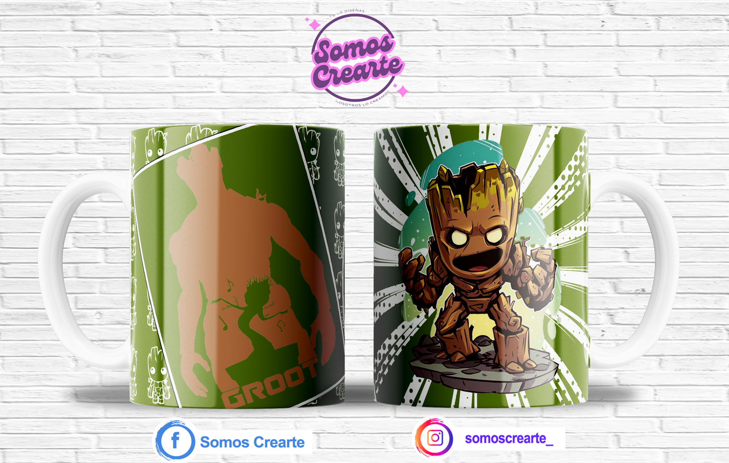 Taza Marvel Groot con caja temática , Código 211