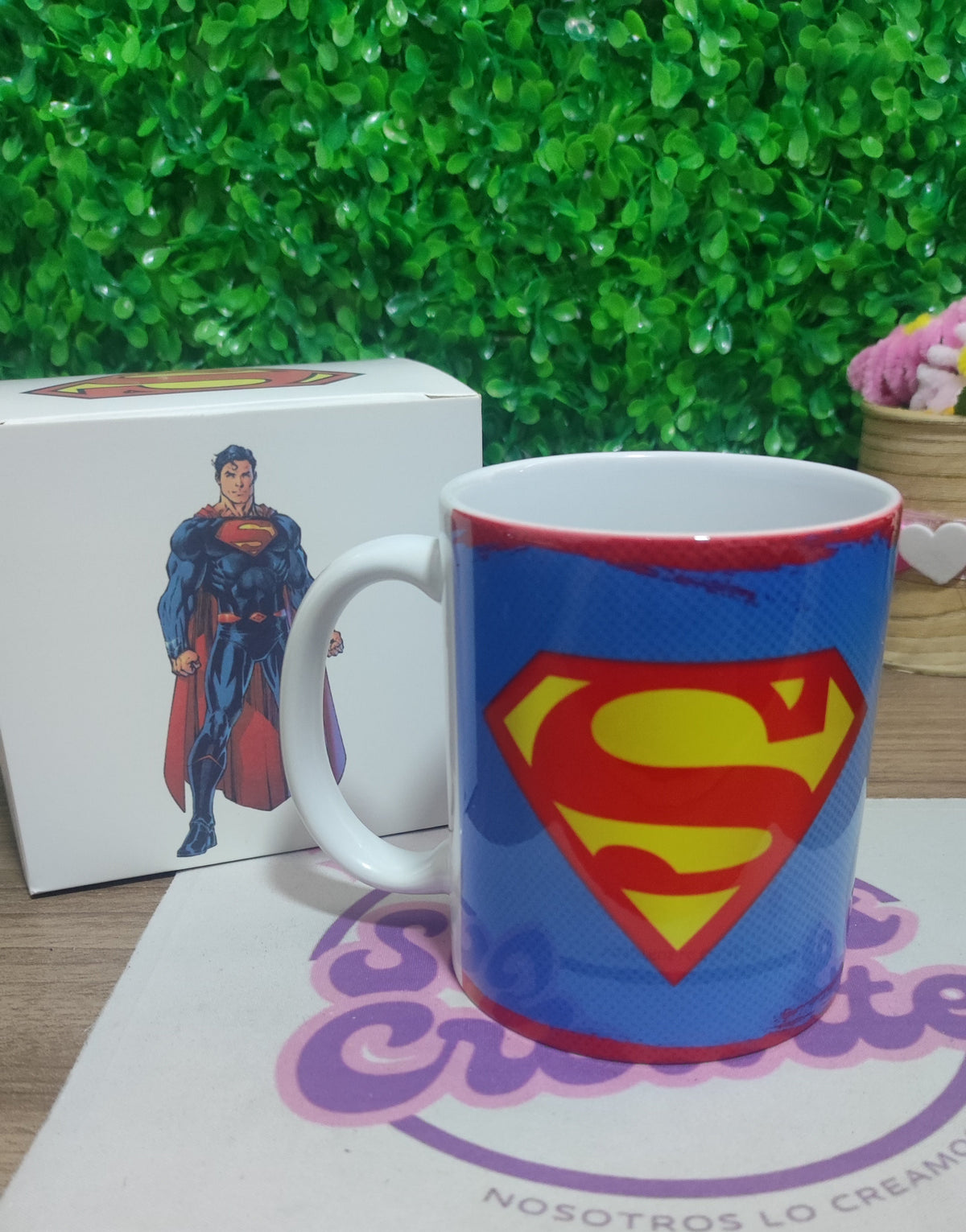Taza Superman + Caja Temática · Diseño 274