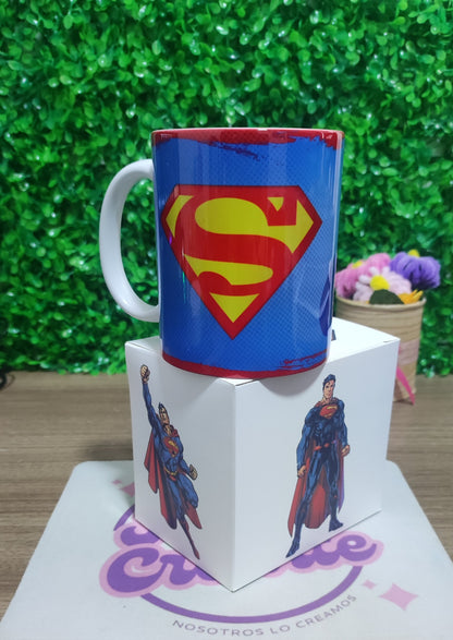 Taza Superman + Caja Temática · Diseño 274