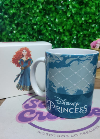 Taza Princesa Disney Merida + Caja Temática · Diseño 128