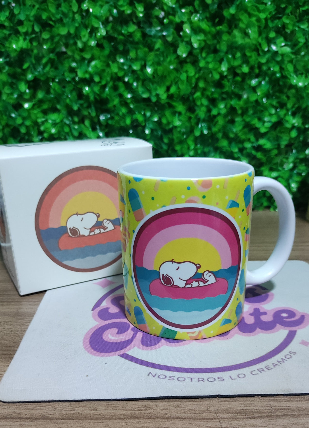Taza Snoopy + Caja Temática · Diseño 073