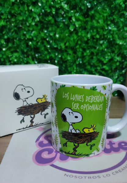 Taza Snoopy + Caja Temática · Diseño 072
