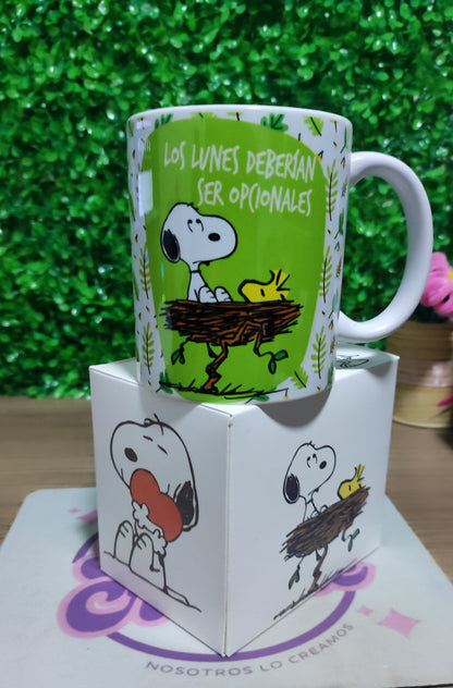 Taza Snoopy + Caja Temática · Diseño 072