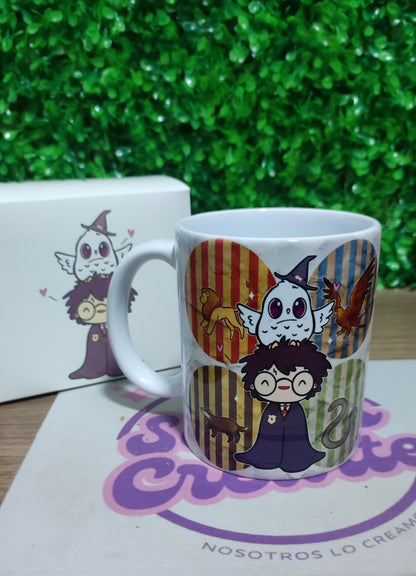 Taza Harry Potter + Caja Temática · Diseño 387