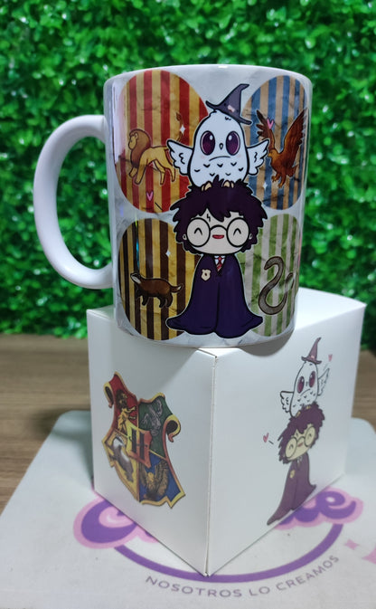 Taza Harry Potter + Caja Temática · Diseño 387