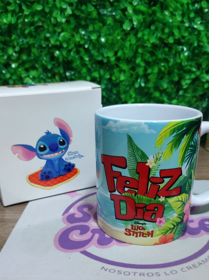 Taza Lilo & Stitch + Caja Temática · Diseño 358