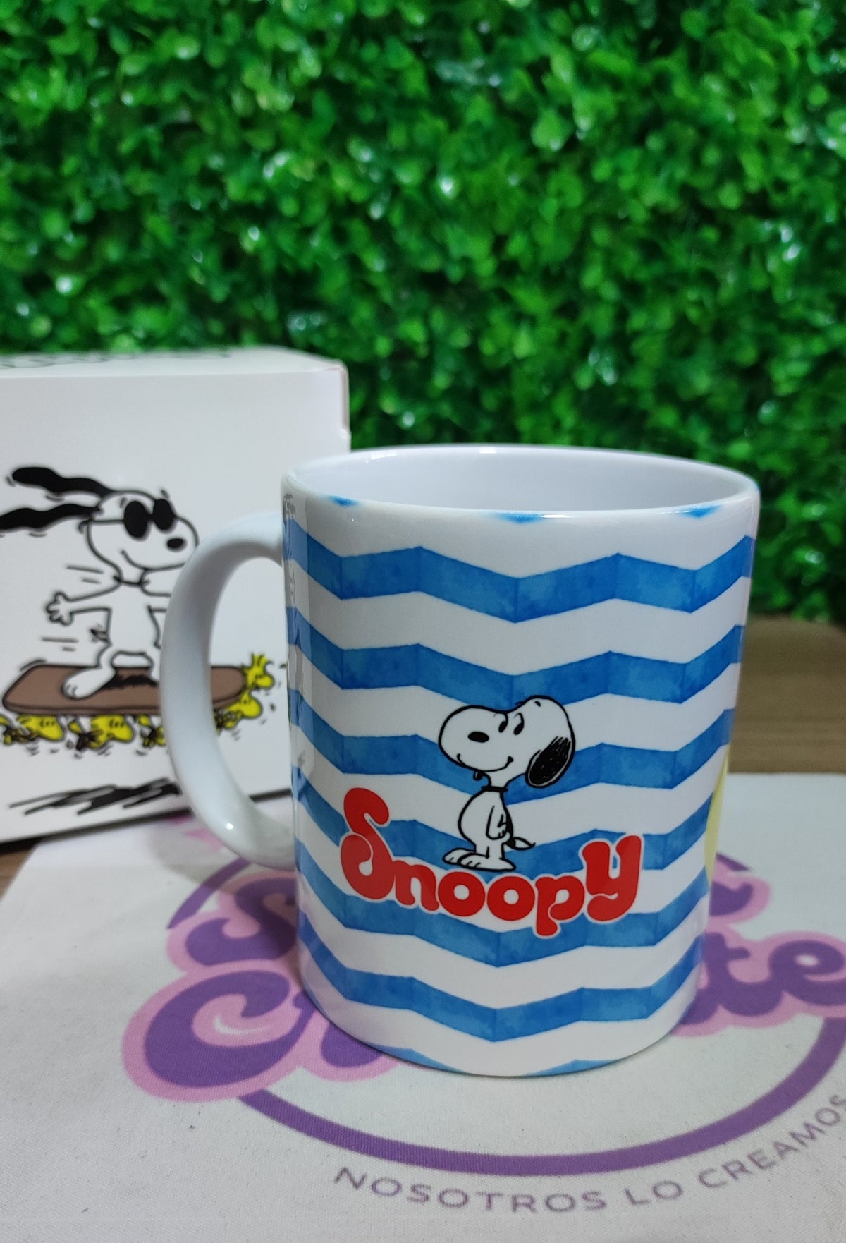 Taza Snoopy + Caja Temática · Diseño 076