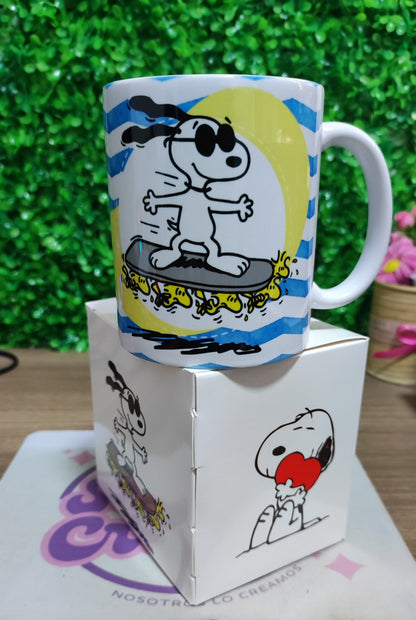 Taza Snoopy + Caja Temática · Diseño 076