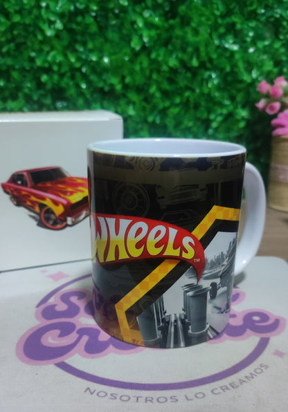 Taza Hot Wheels + Caja Temática · Diseño 238