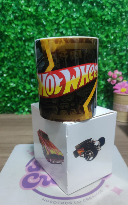 Taza Hot Wheels + Caja Temática · Diseño 238