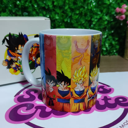 Taza Dragon Ball + Caja Temática · Diseño 020