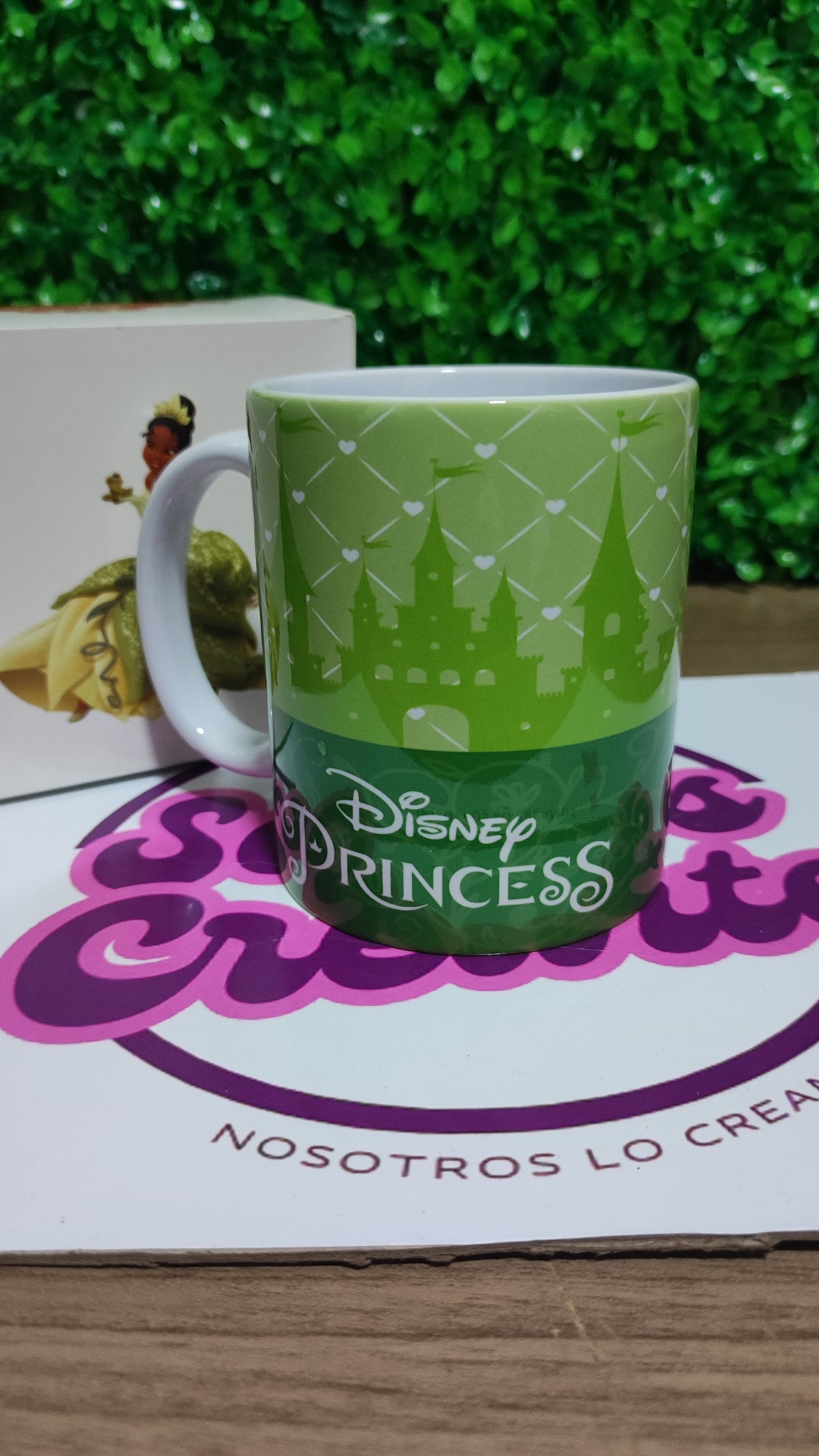 Taza Princesa Disney Tiana + Caja Temática · Diseño 132