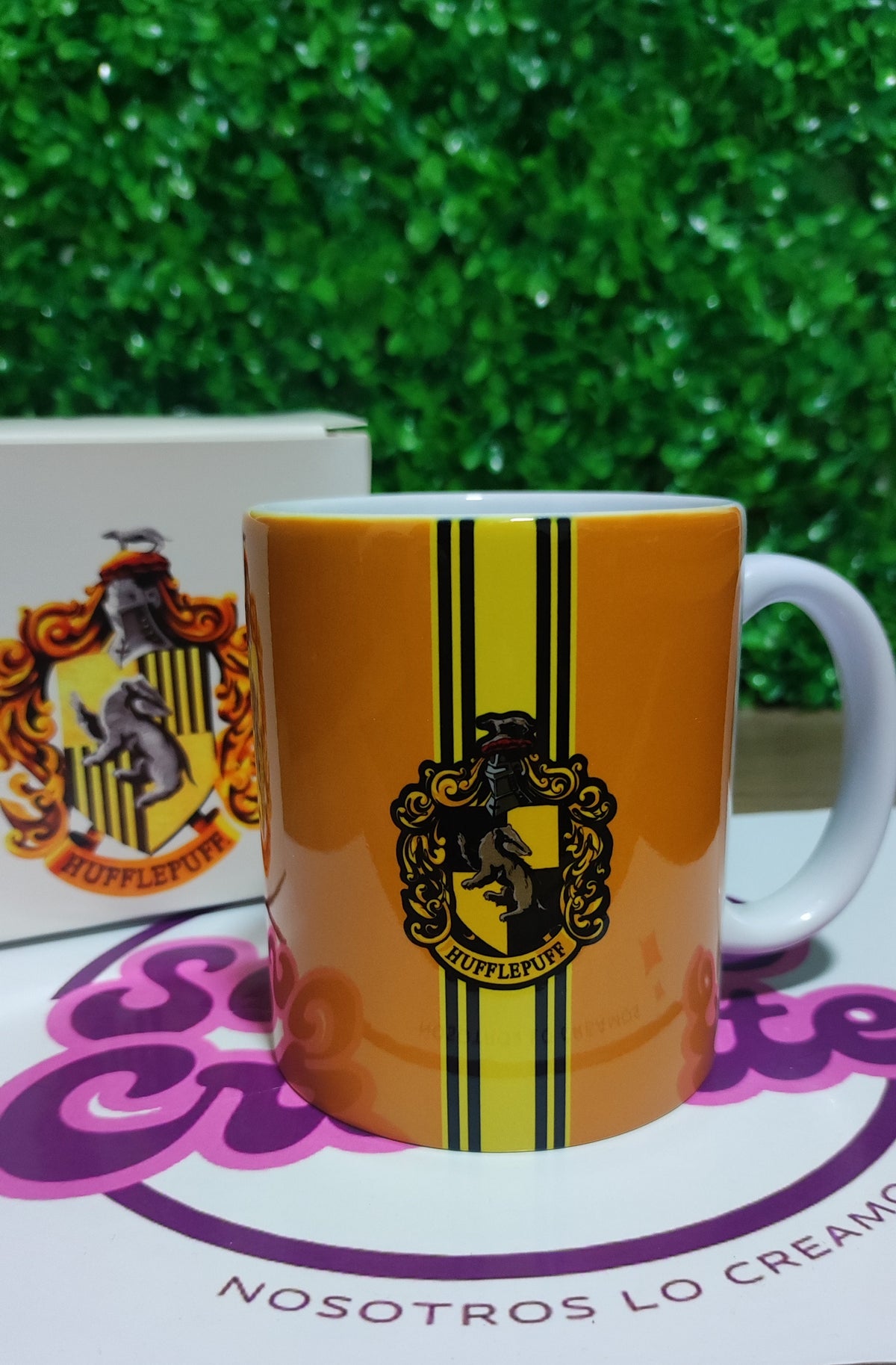 Taza Harry Potter casa Hufflepuff + Caja Temática · Diseño 383