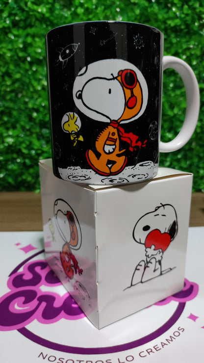 Taza Snoopy + Caja Temática · Diseño 074