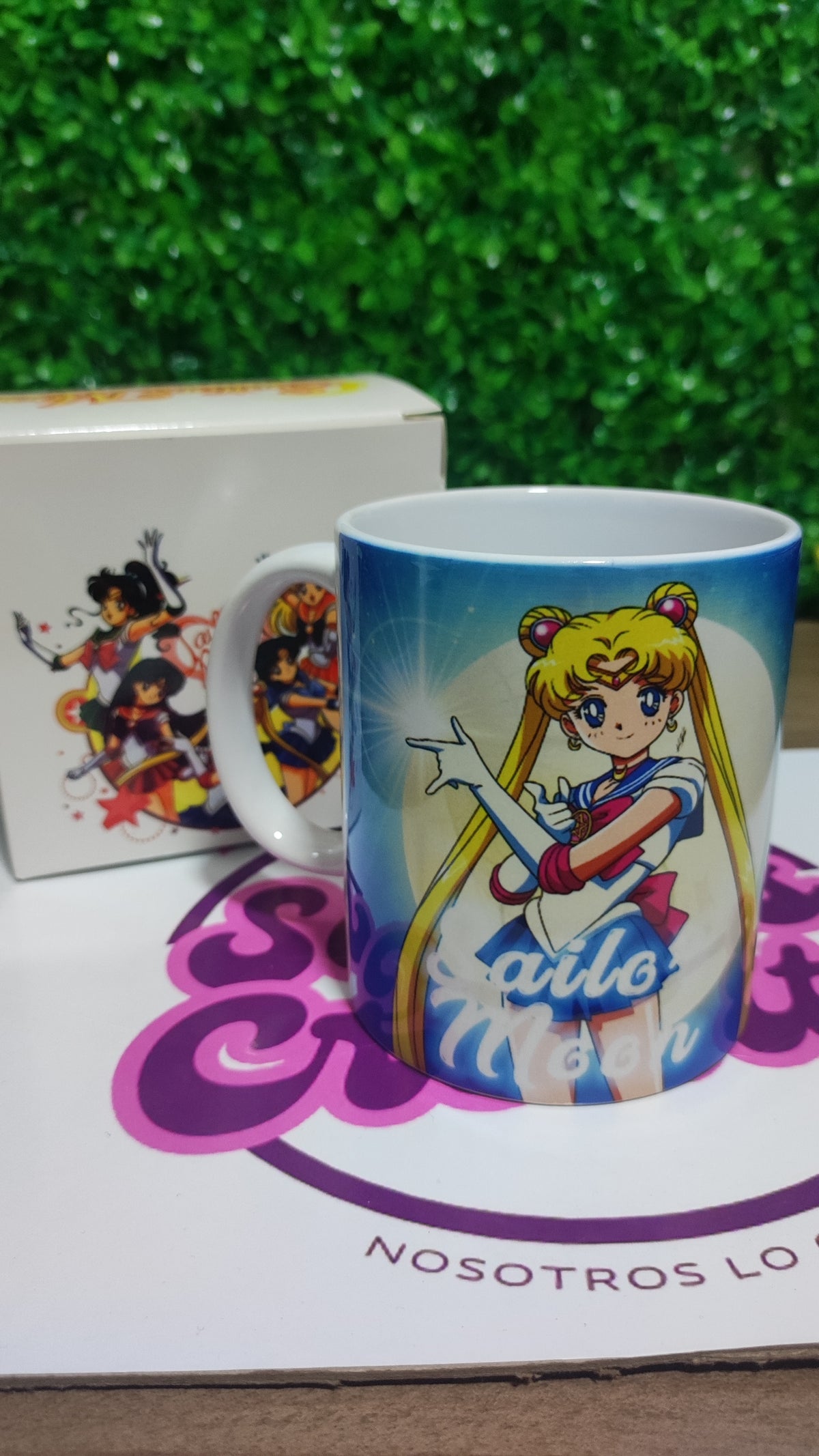 Taza Sailor Moon + Caja Temática · Diseño 206