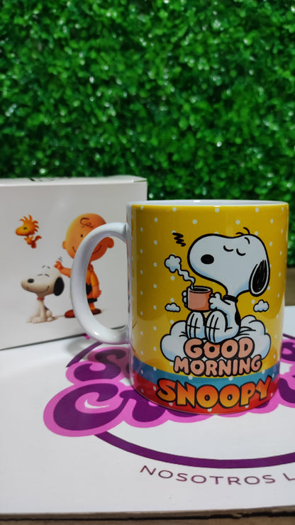 Taza Snoopy + Caja Temática · Diseño 085