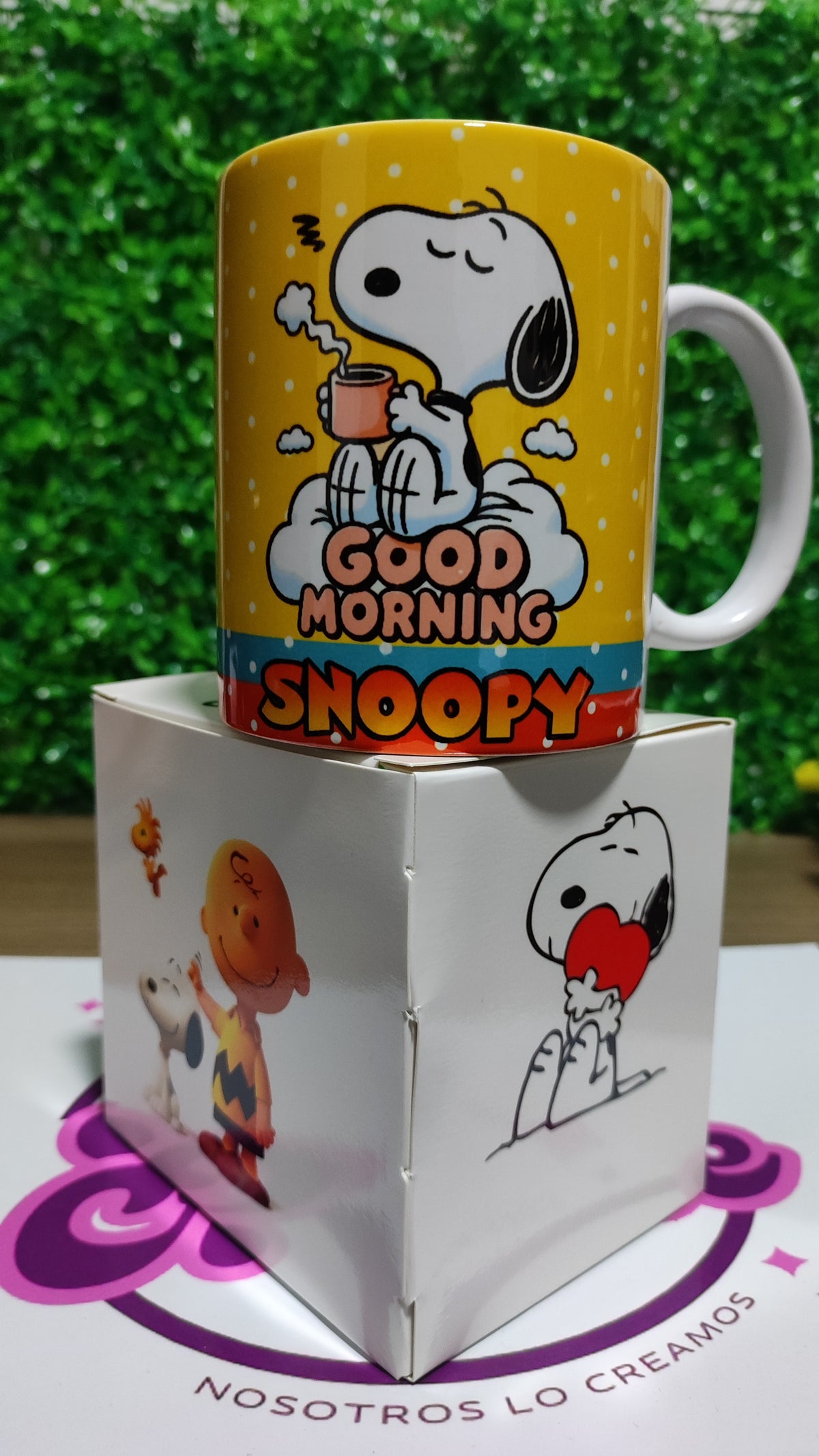 Taza Snoopy + Caja Temática · Diseño 085