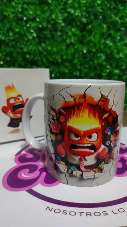 Taza Intensamente Furia + Caja Temática · Diseño 373