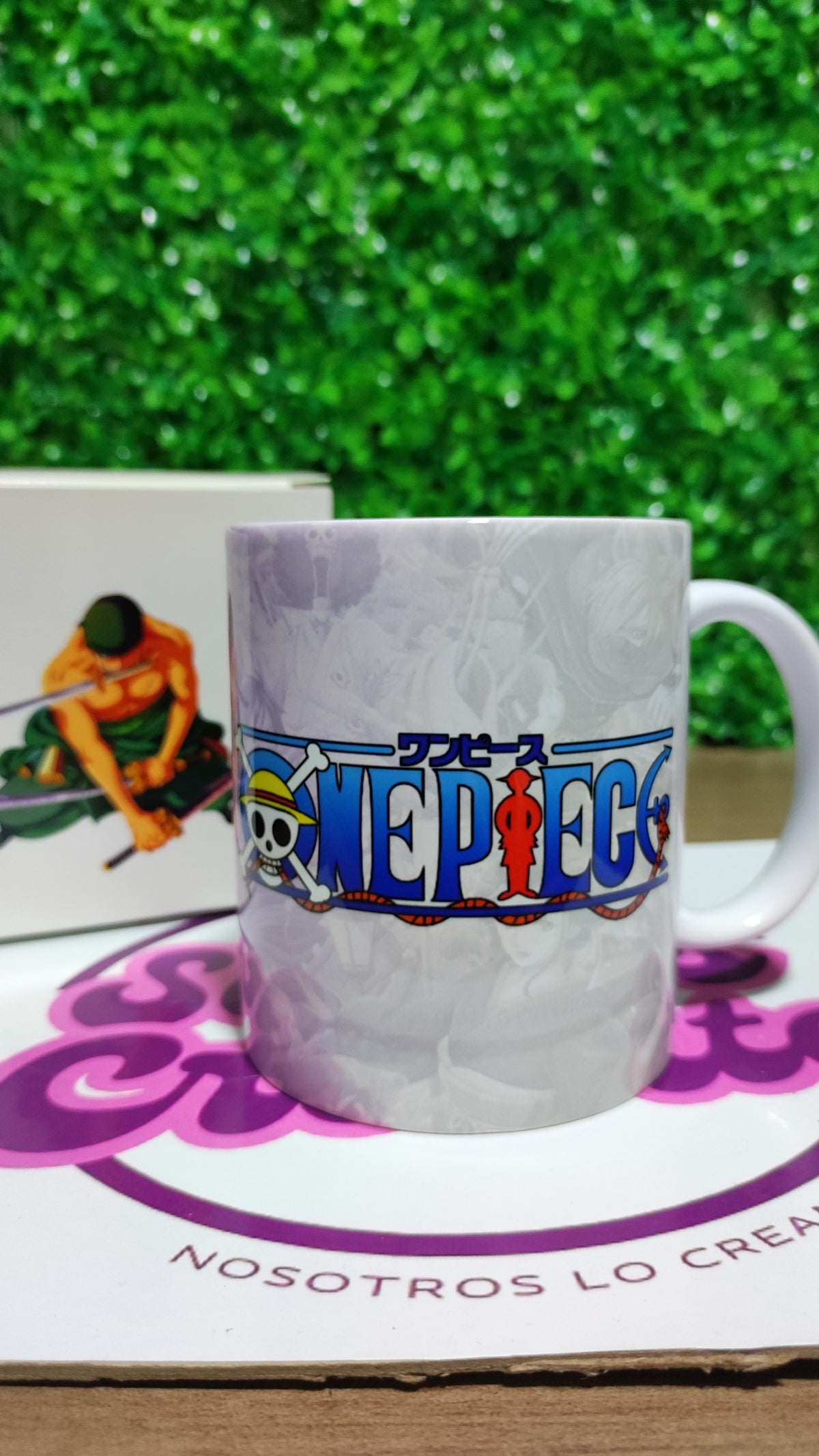 Taza One Piece + Caja Temática · Diseño 222