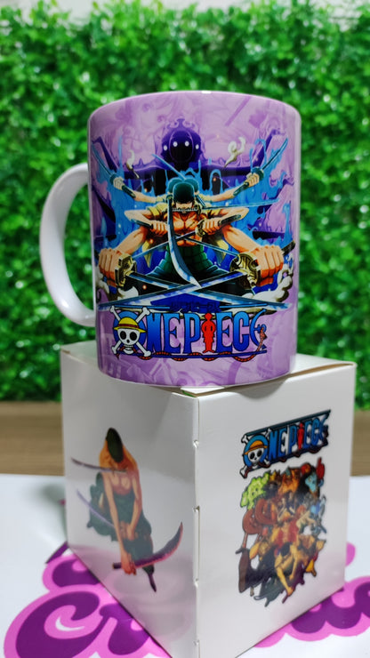 Taza One Piece + Caja Temática · Diseño 222