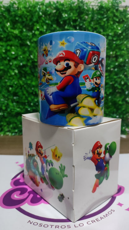 Taza Super Mario Bros + Caja Temática · Diseño 167