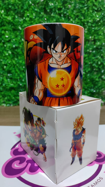 Taza Dragon Ball + Caja Temática · Diseño 028