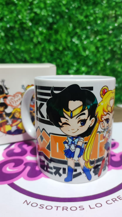 Taza Sailor Moon + Caja Temática · Diseño 208