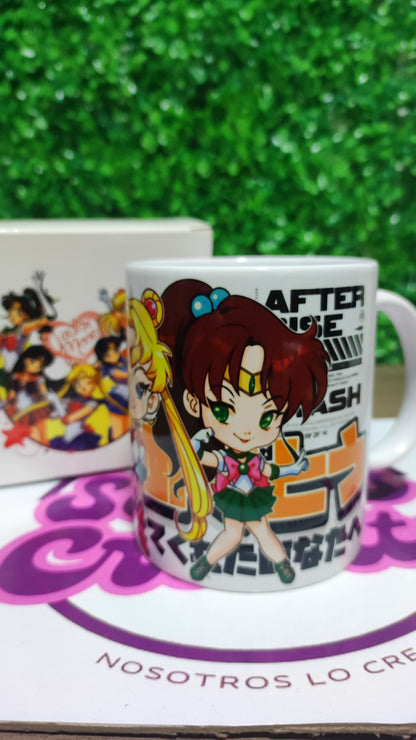 Taza Sailor Moon + Caja Temática · Diseño 208