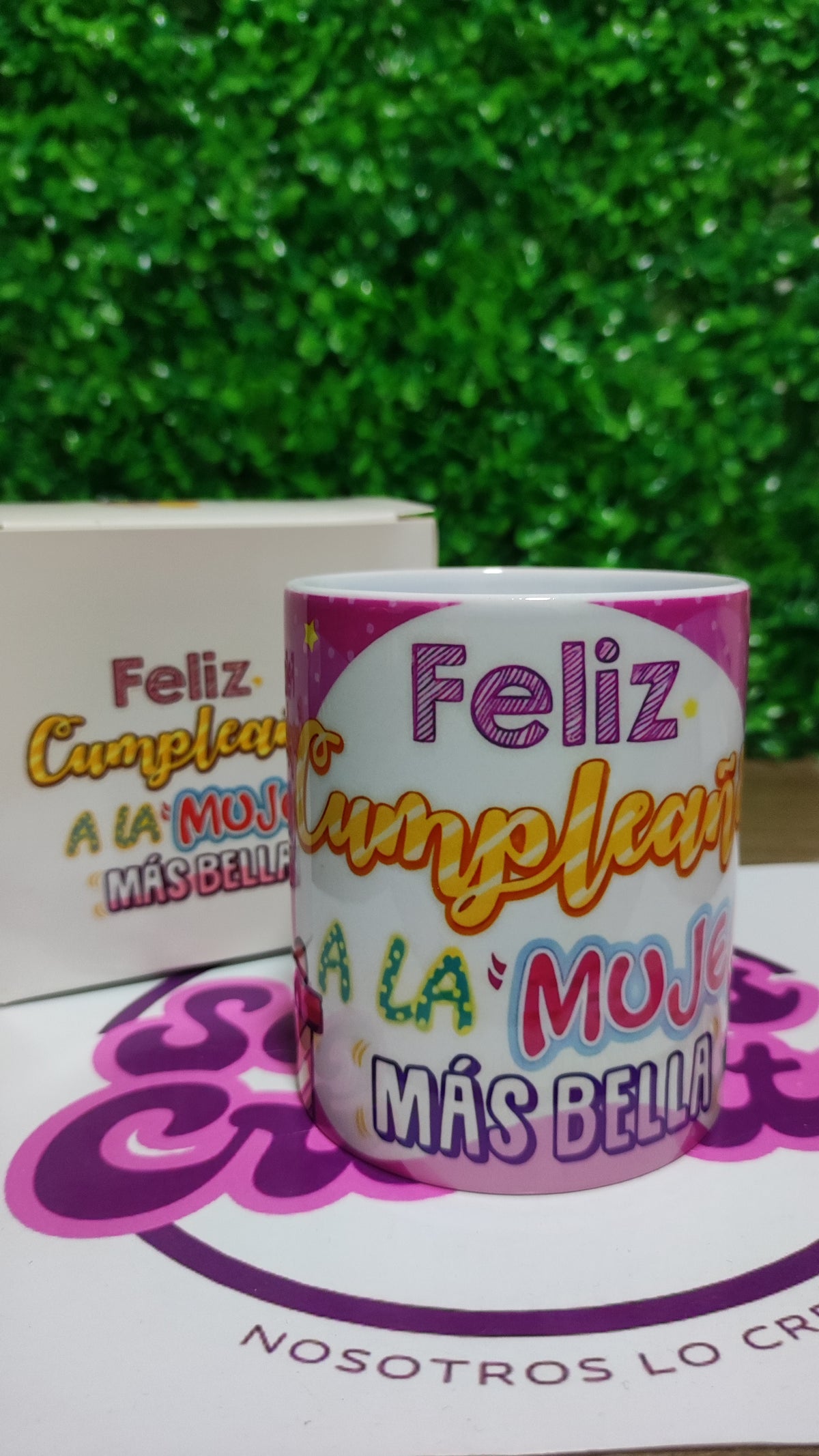 Taza Cumpleaños + Caja Temática · Diseño 402