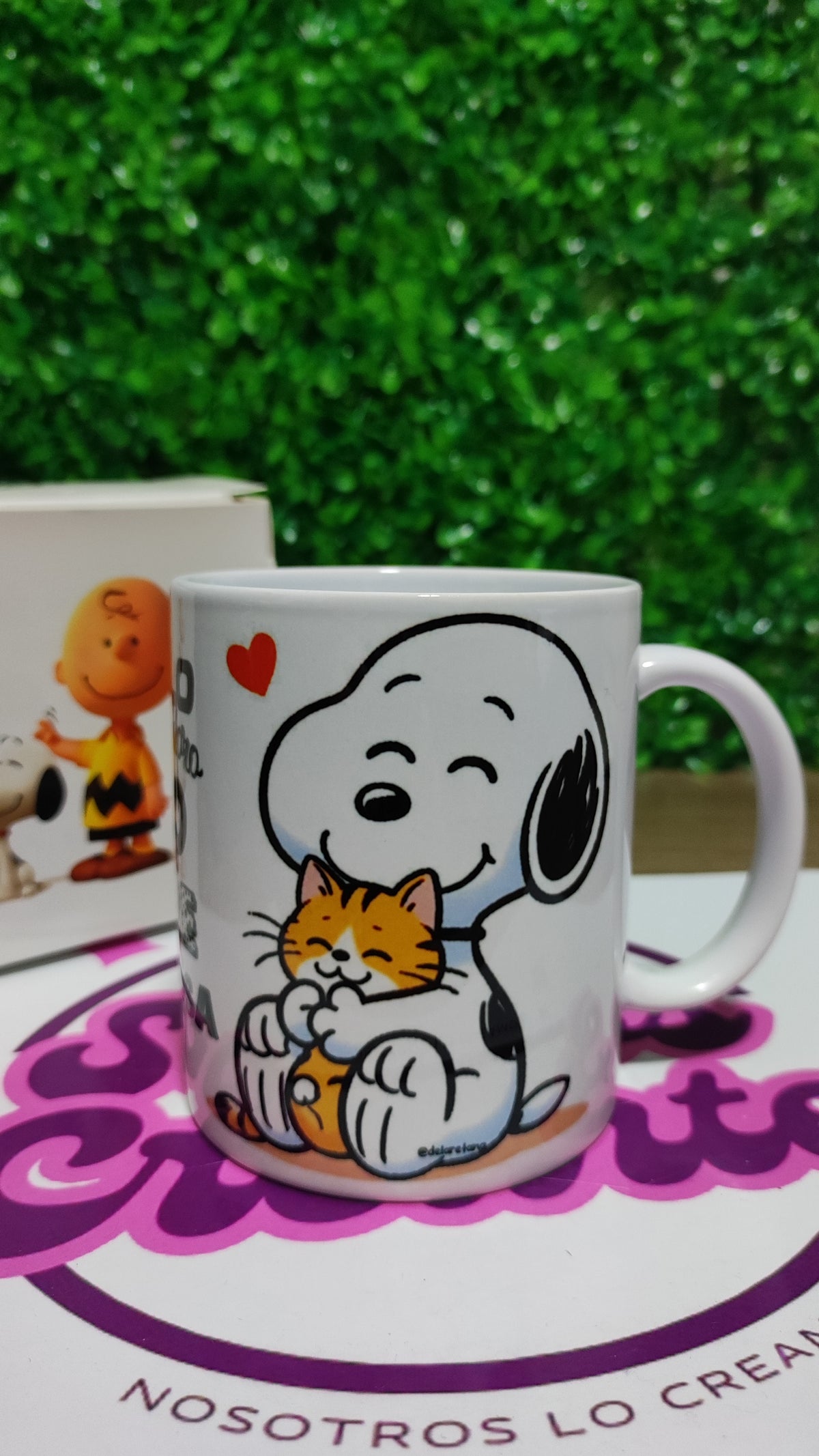 Taza Snoopy + Caja Temática · Diseño 090