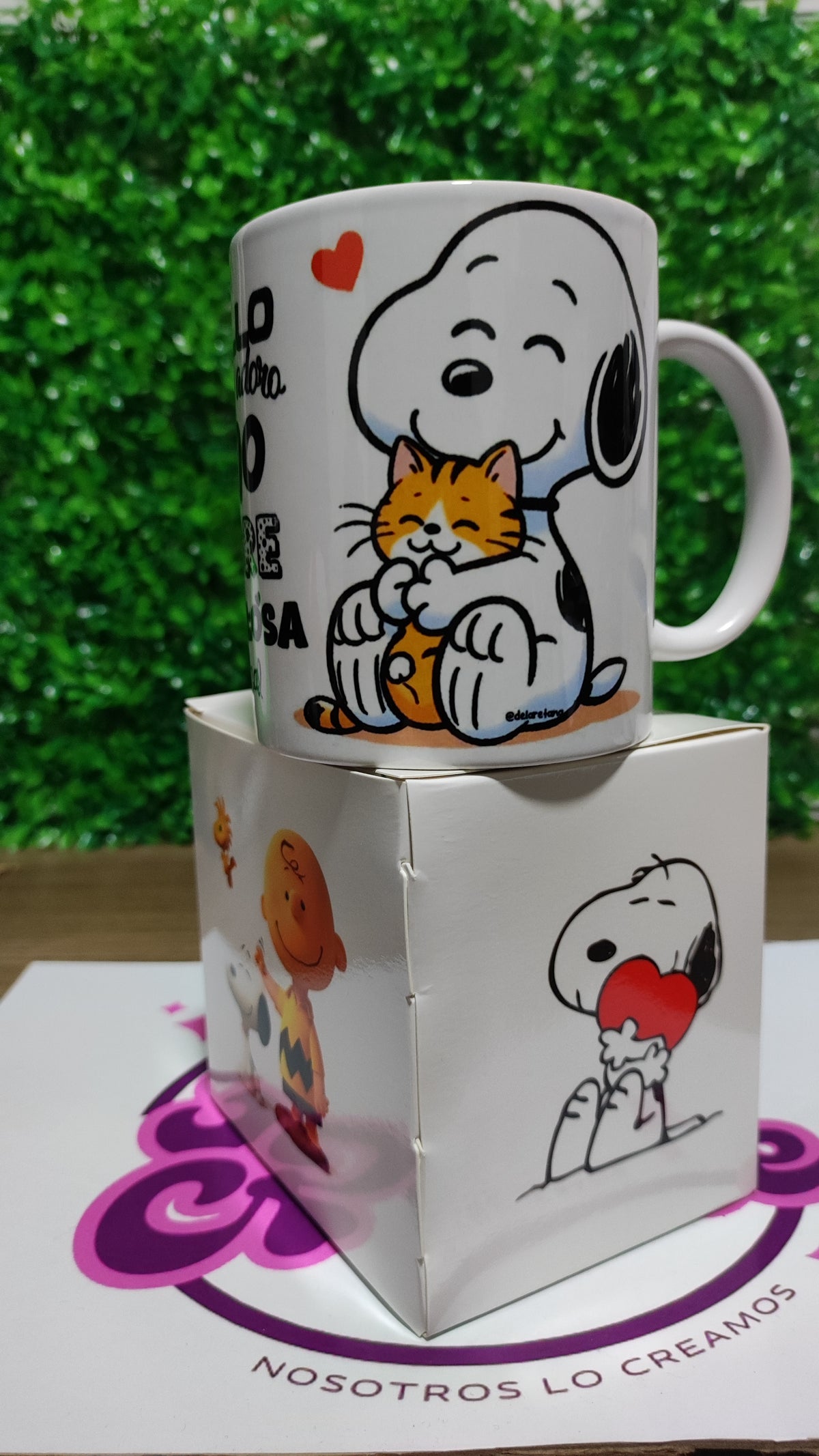 Taza Snoopy + Caja Temática · Diseño 090