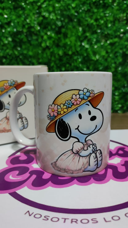 Taza Snoopy + Caja Temática · Diseño 088