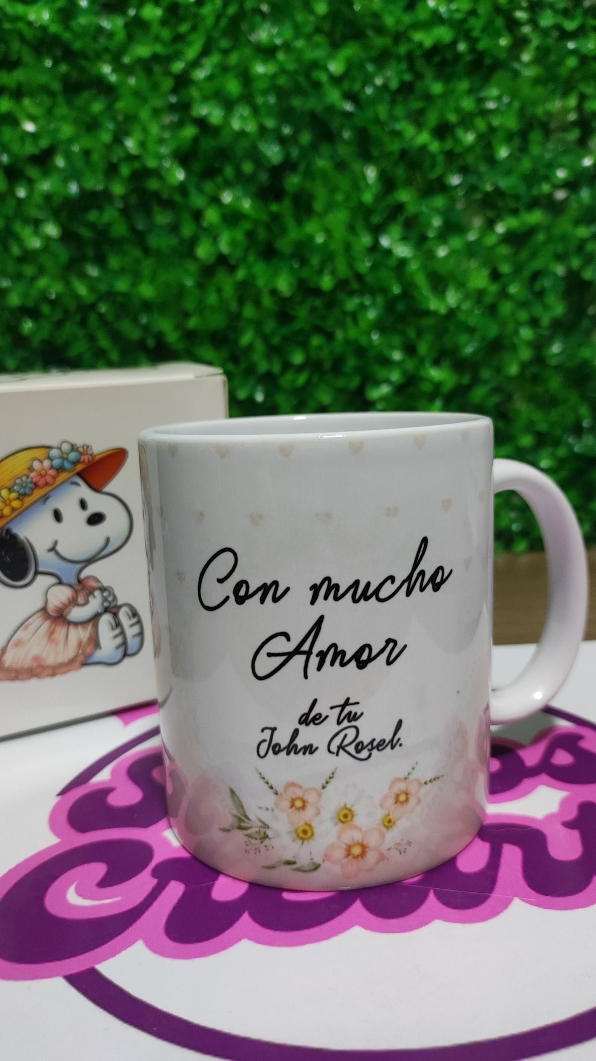 Taza Snoopy + Caja Temática · Diseño 088