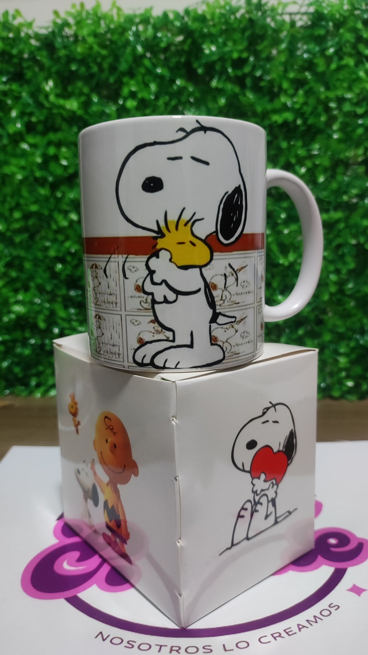 Taza Snoopy + Caja Temática · Diseño 086