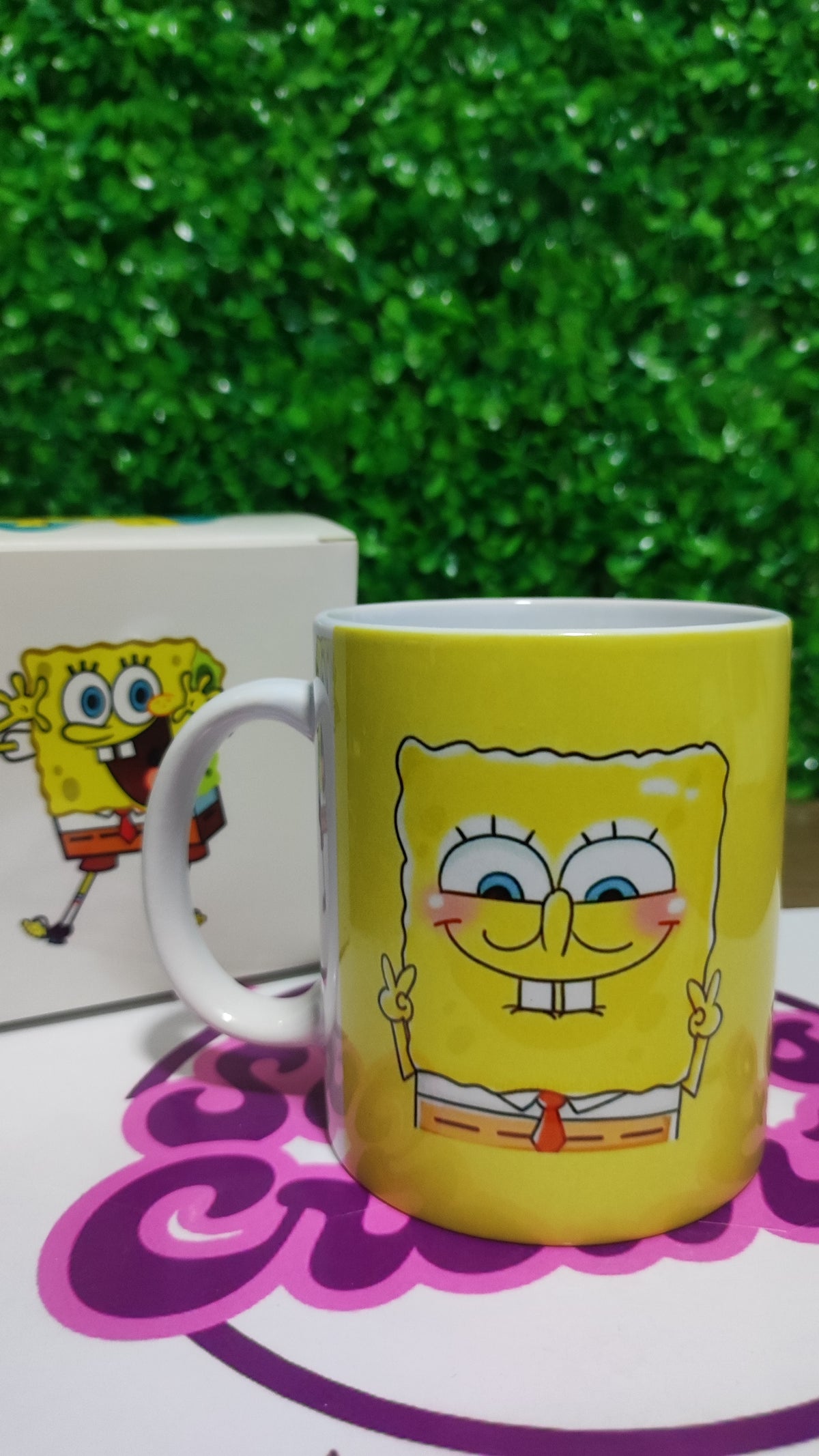 Taza Bob Esponja + Caja Temática · Diseño 484