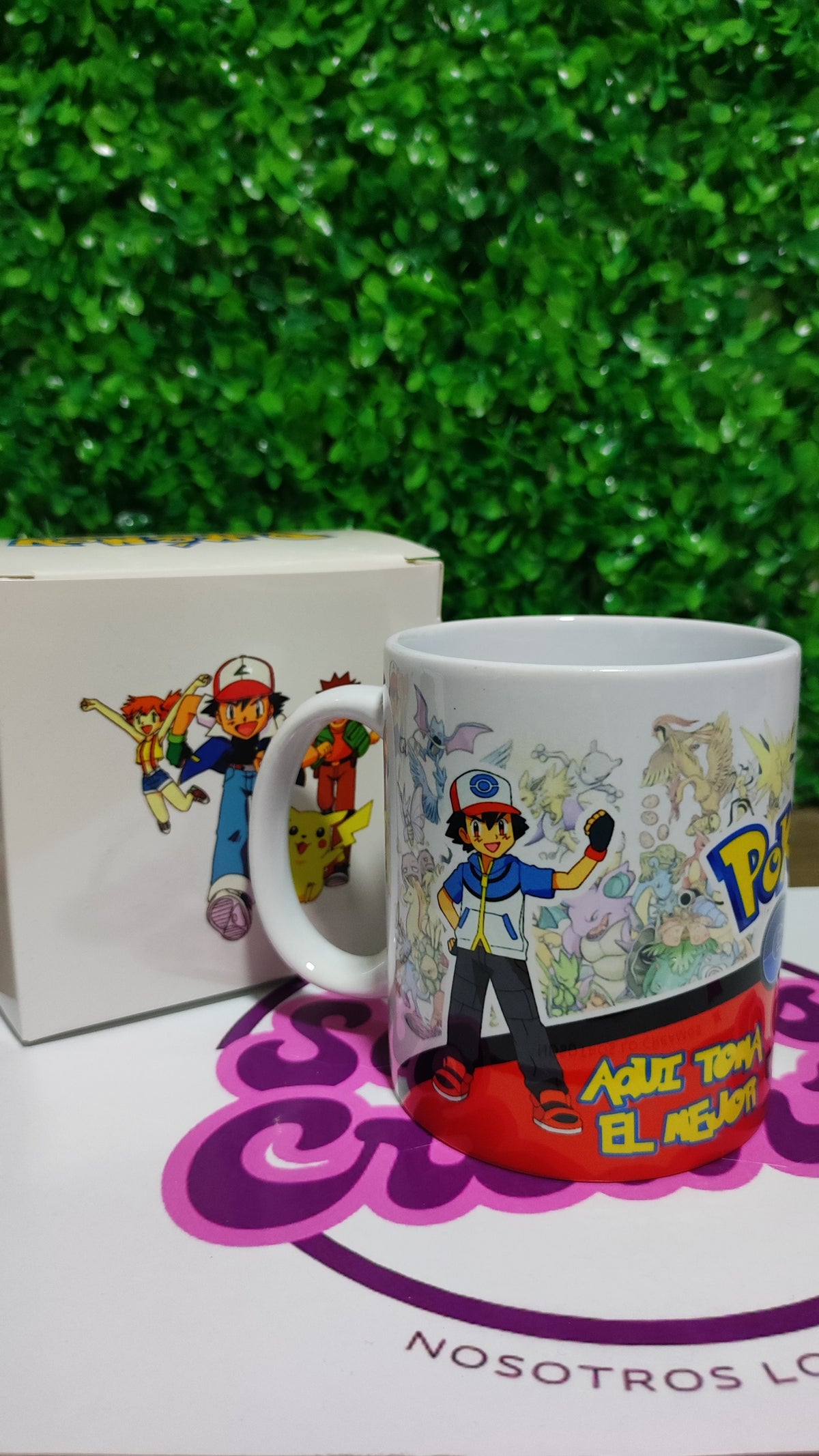 Taza Pokémon + Caja Temática · Diseño 250