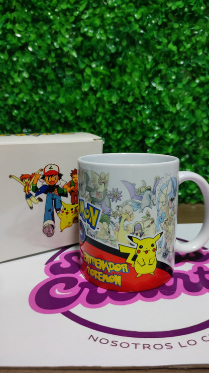 Taza Pokémon + Caja Temática · Diseño 250