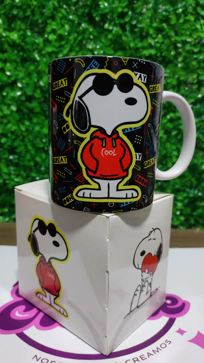 Taza Snoopy + Caja Temática · Diseño 071