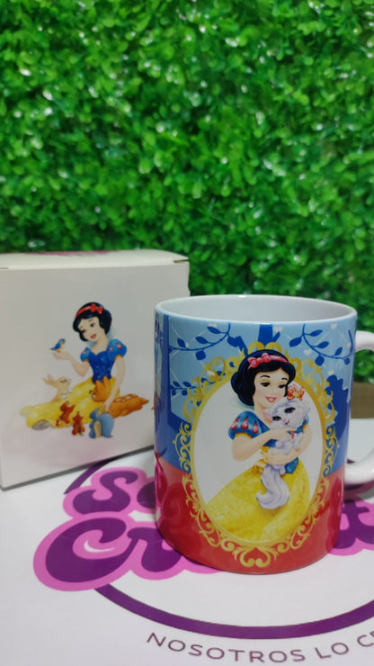 Taza Princesa Disney Blancanieves + Caja Temática · Diseño 125