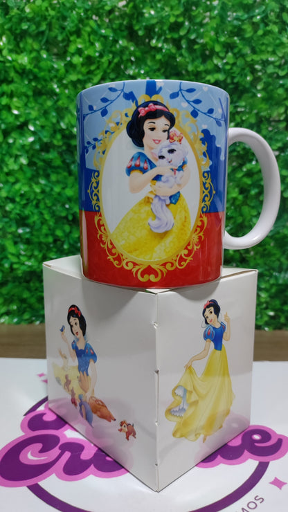 Taza Princesa Disney Blancanieves + Caja Temática · Diseño 125
