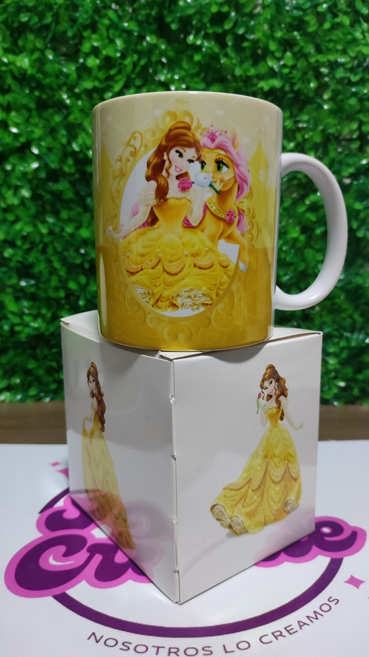 Taza Princesa Disney Bella + Caja Temática · Diseño 124