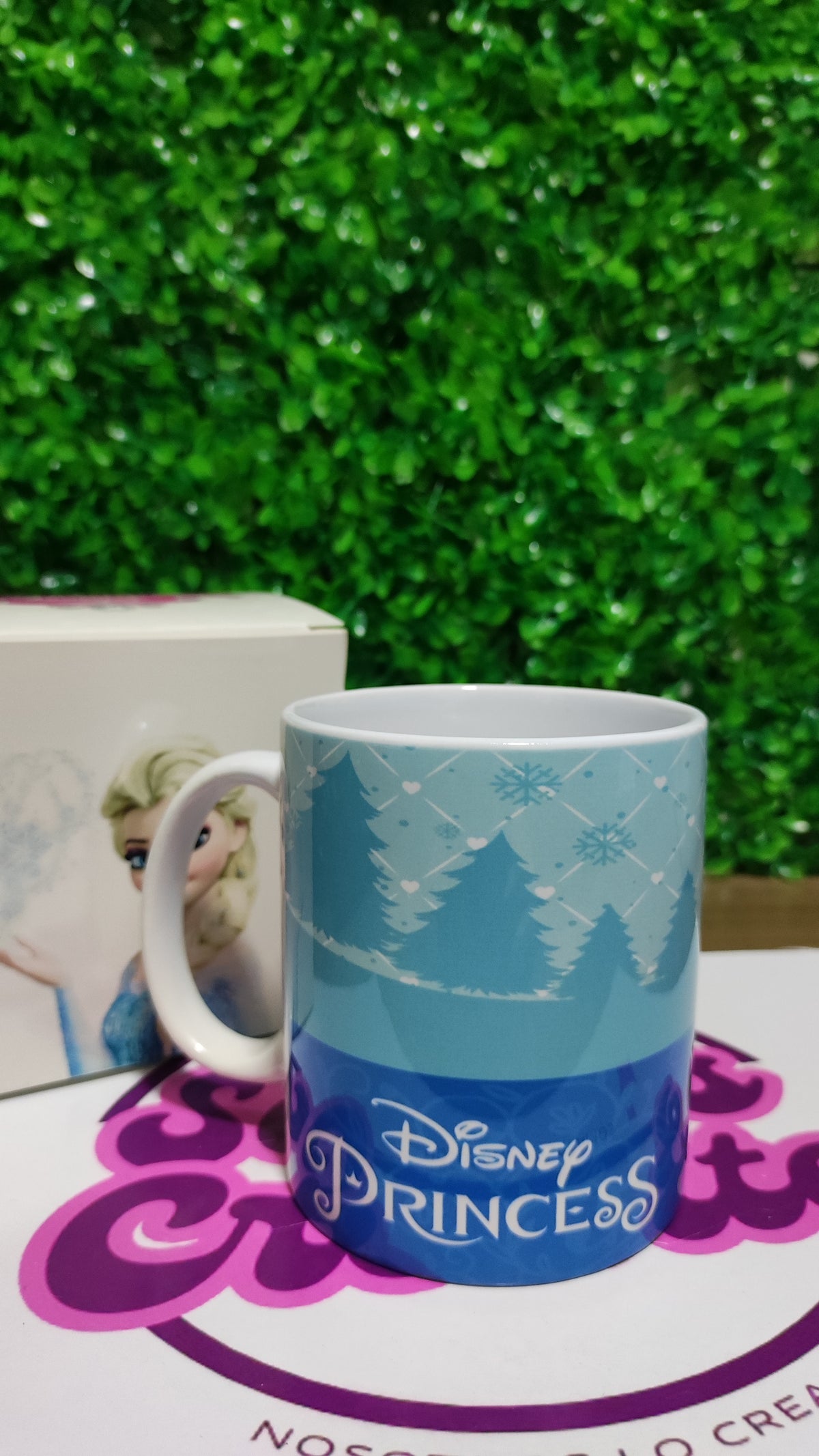 Taza Princesa Disney Elsa + Caja Temática · Diseño 127