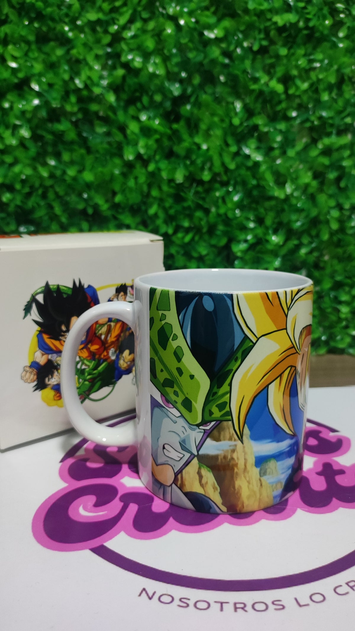 Taza Dragon Ball + Caja Temática · Diseño 185