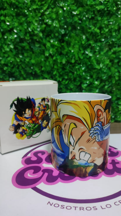 Taza Dragon Ball + Caja Temática · Diseño 185