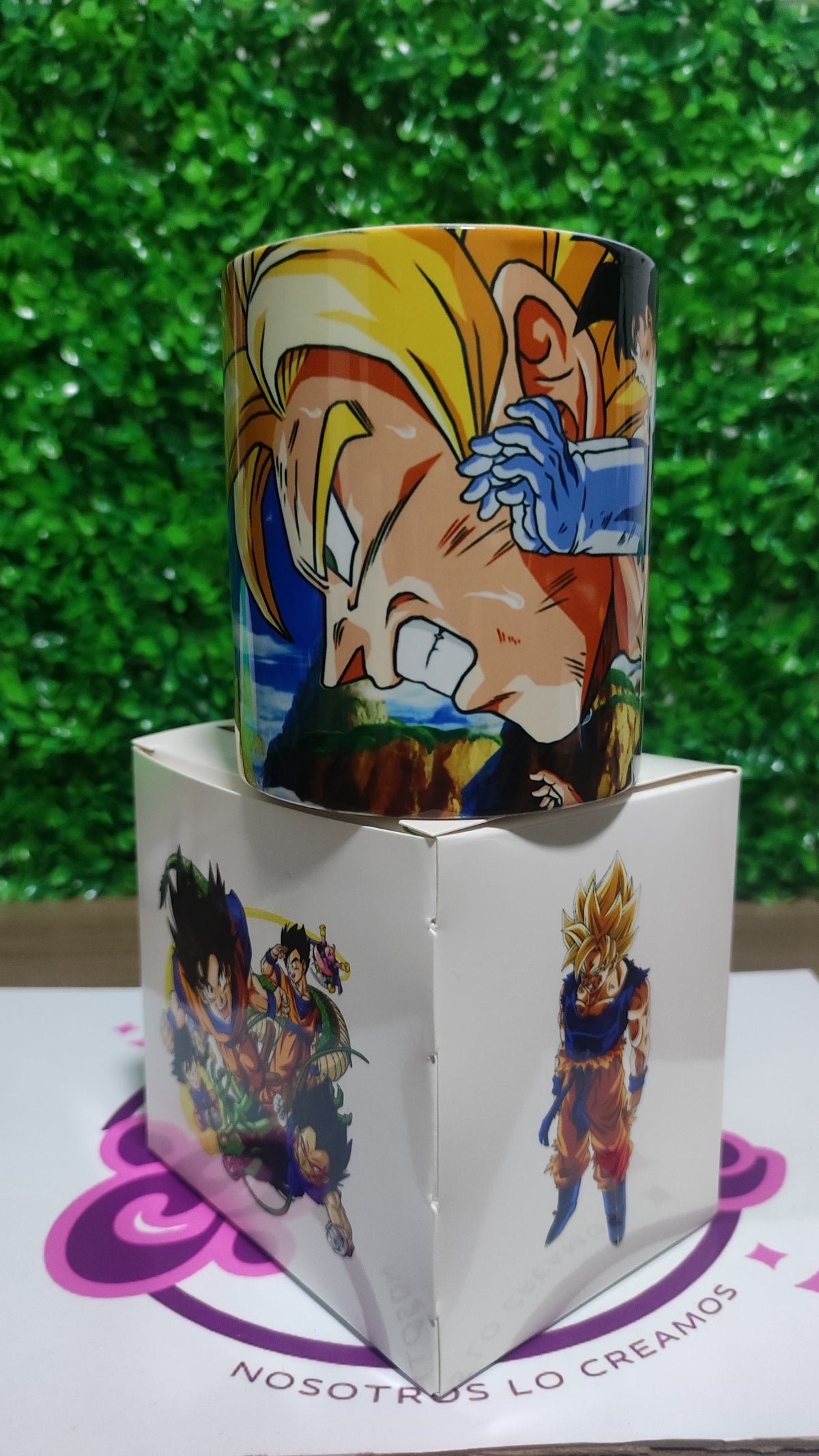 Taza Dragon Ball + Caja Temática · Diseño 185