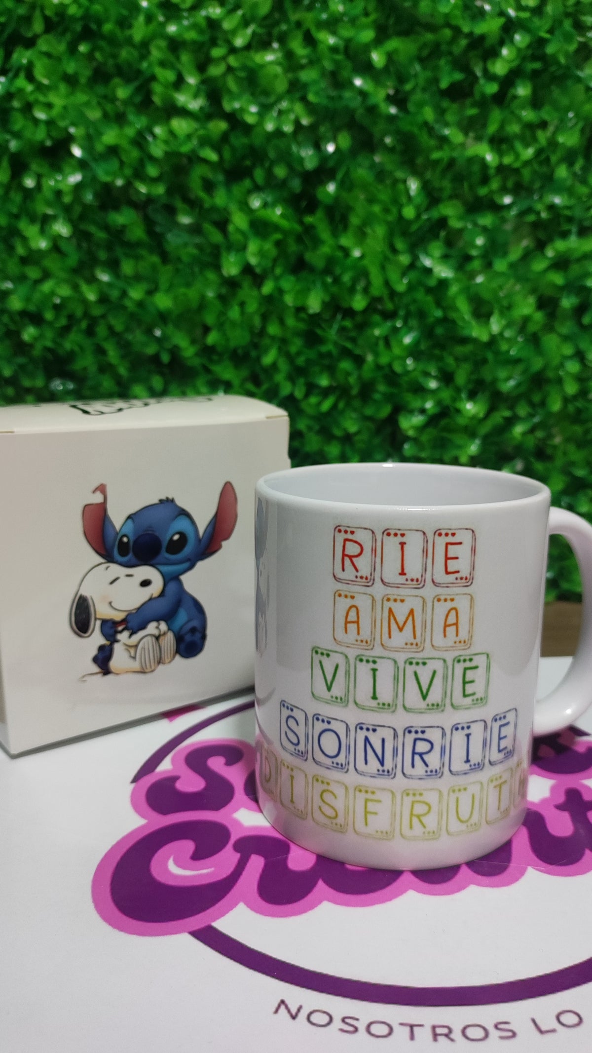 Taza Snoopy + Caja Temática · Diseño 089