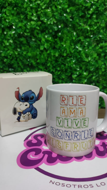 Taza Snoopy + Caja Temática · Diseño 089