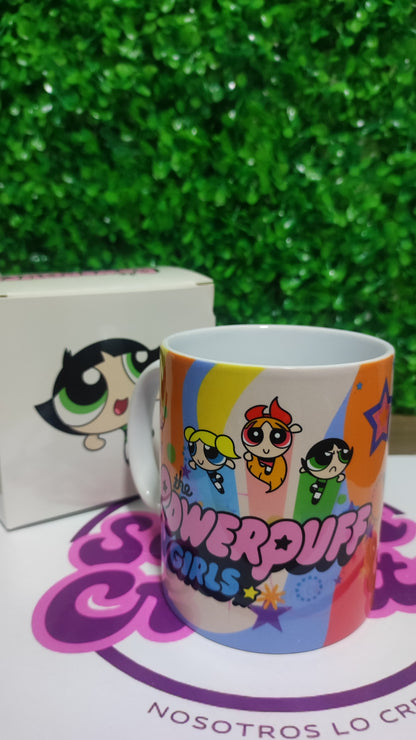 Taza Chicas Super Poderosas + Caja Temática · Diseño 449
